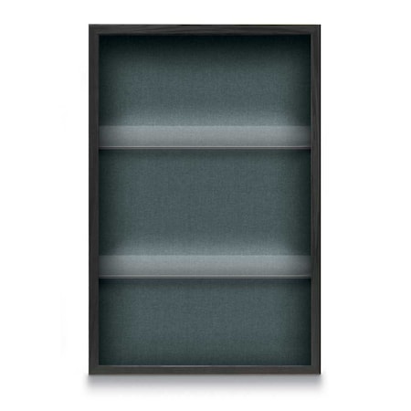 United Visual Products Outdoor Enclosed Combo Board, 48"x36", Satin Frame/Black & Buff UVCB4836OD-BLACK-BUFF